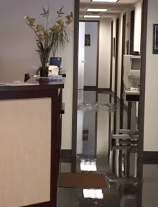 Leaking the news about our flood!